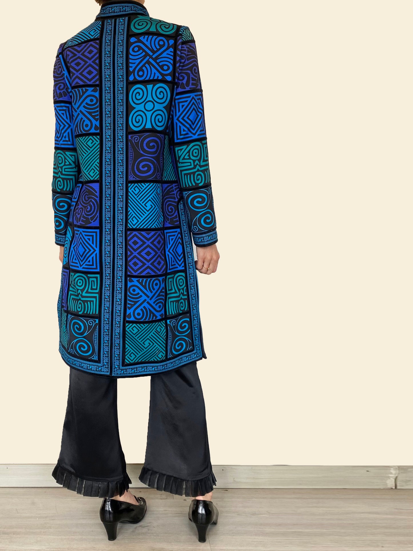 Chaqueta Mitú Larga Azules