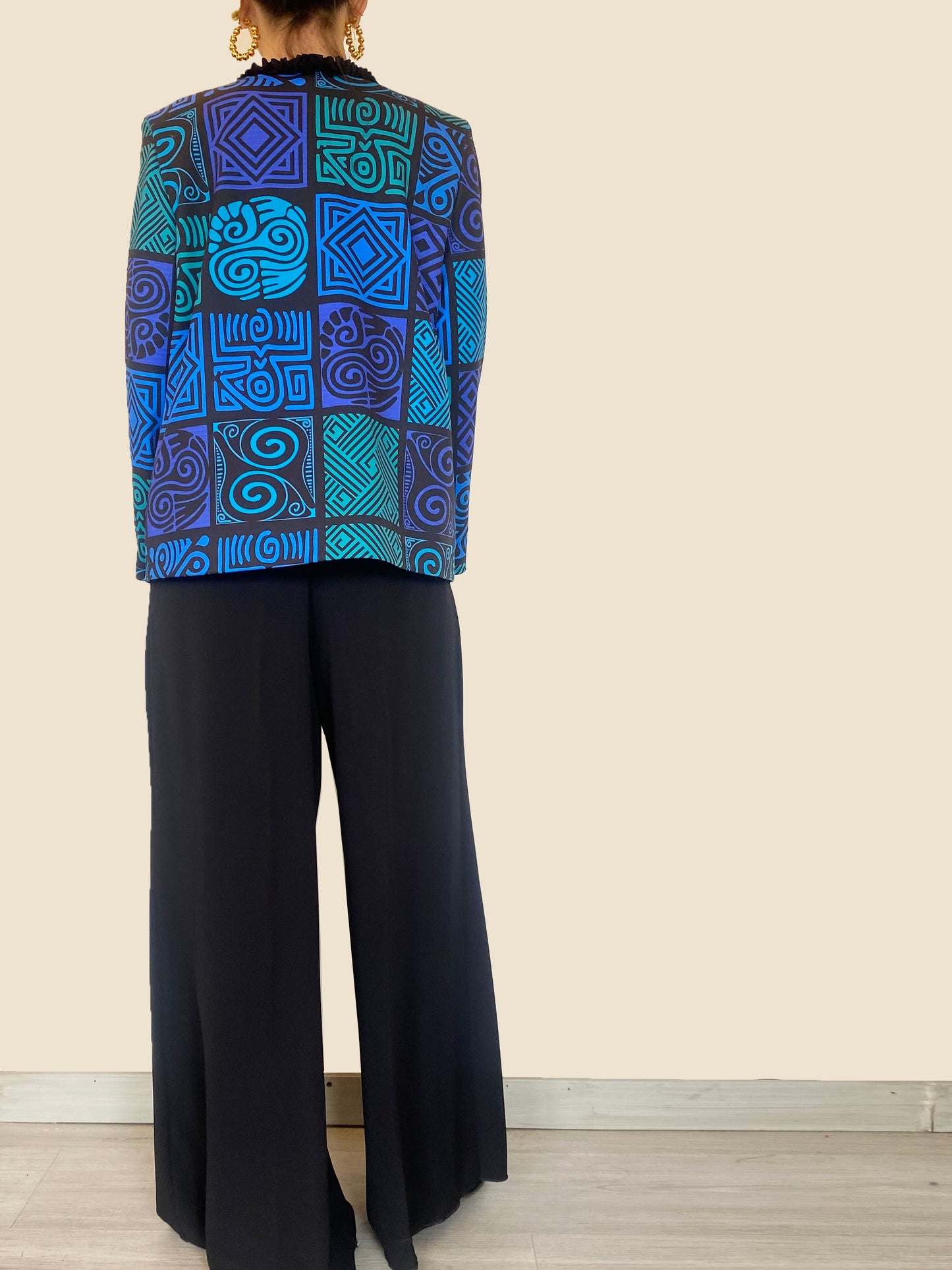 Chaqueta Mitú Corta Azules con Arandela