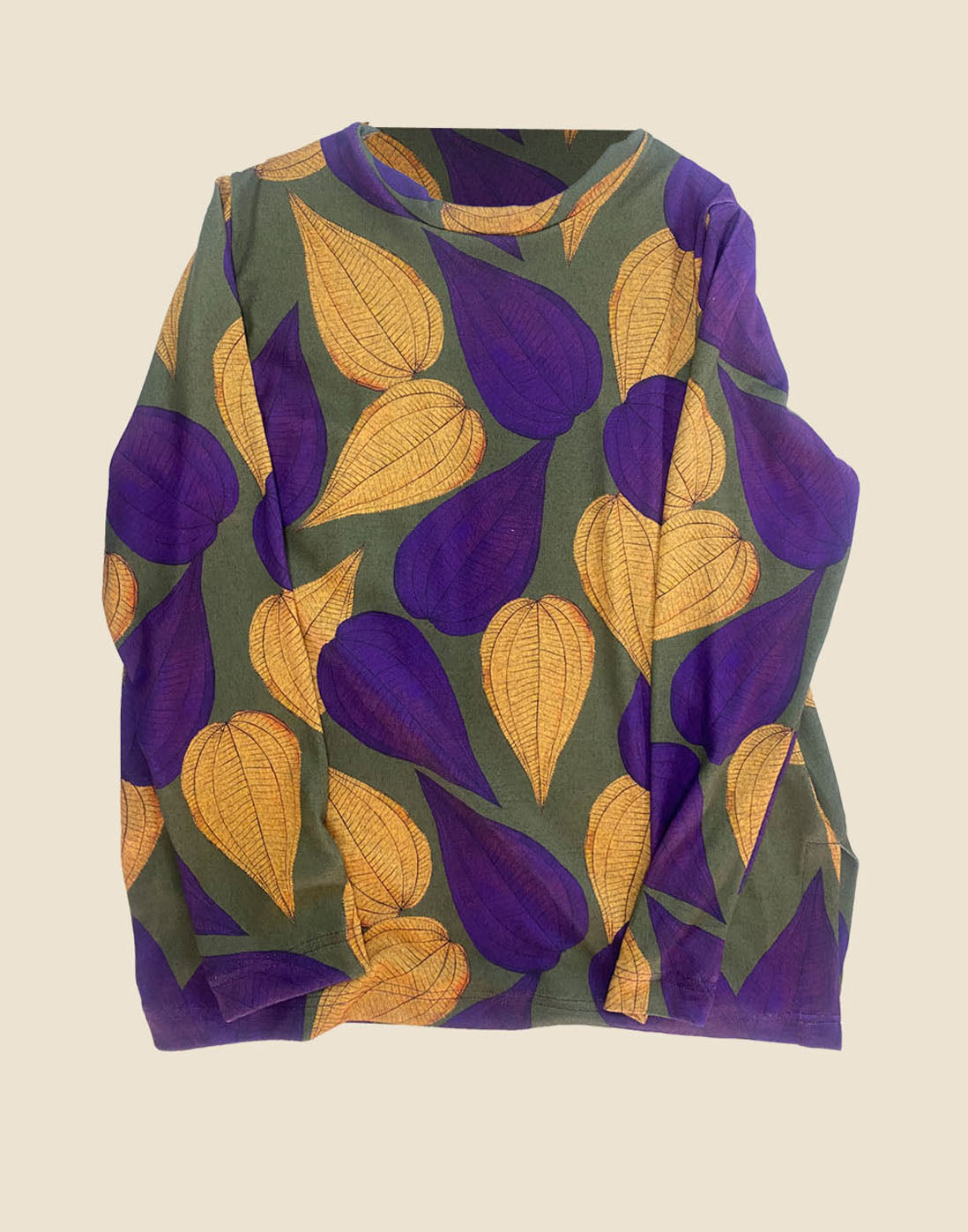 Saquitos Hojas Camuflaje Verde/Purpura & Cuello