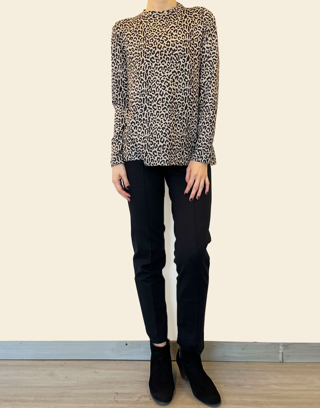 Saco Animal Print & Cuello