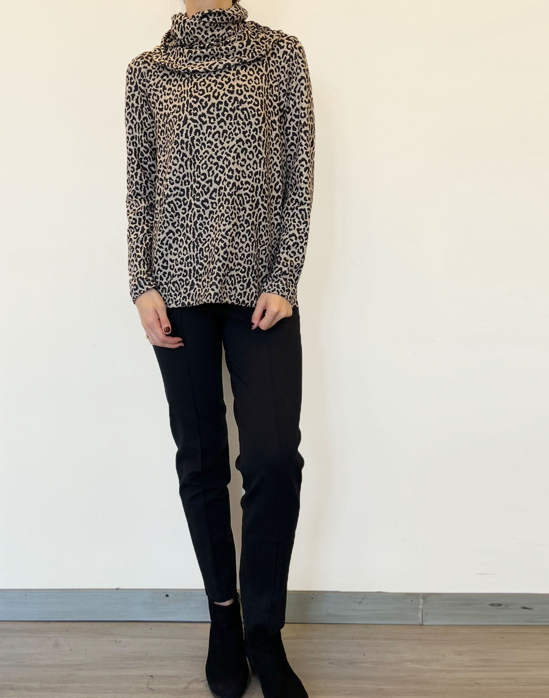Saco Animal Print & Cuello
