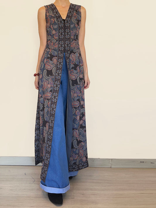 Chaleco Donna Boho Azules.
