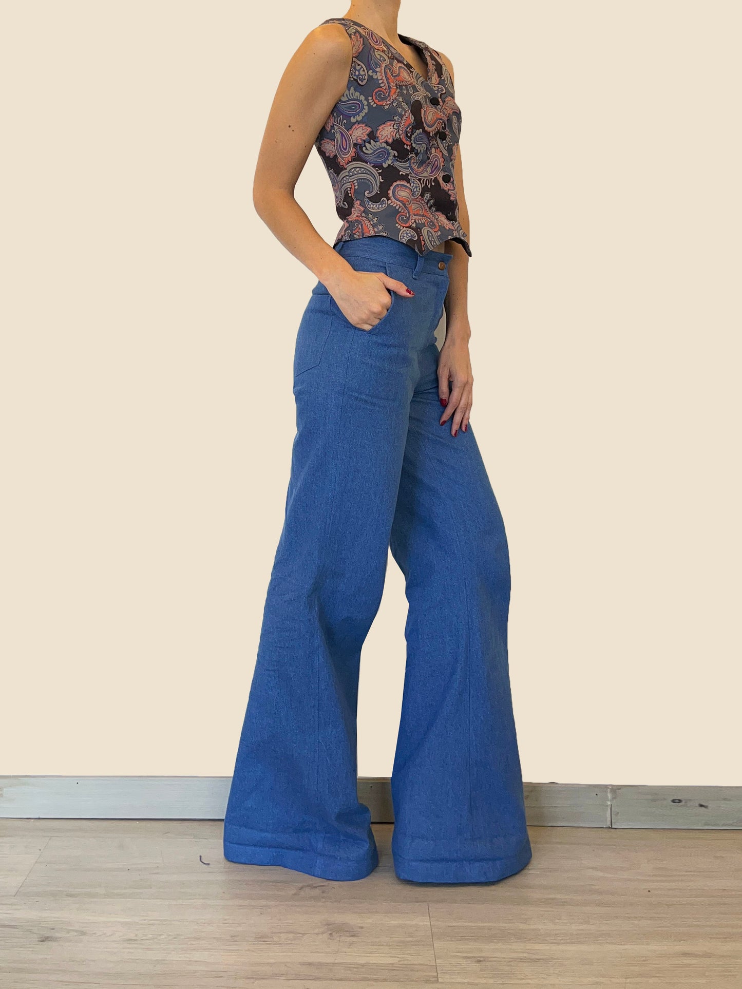 Chaleco Larissa Boho azules