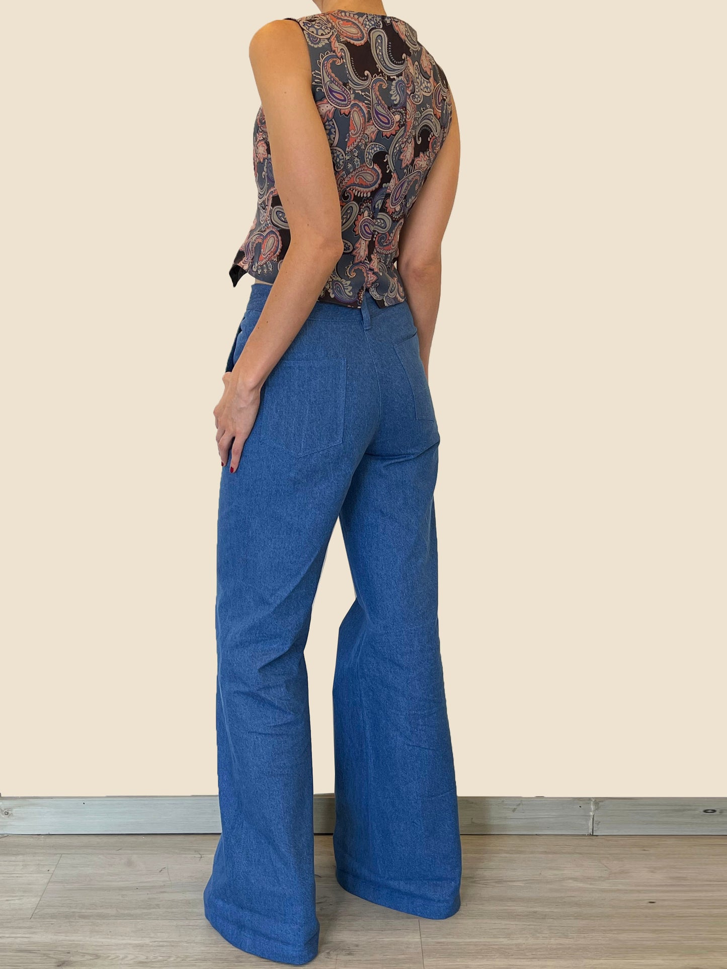 Chaleco Larissa Boho azules