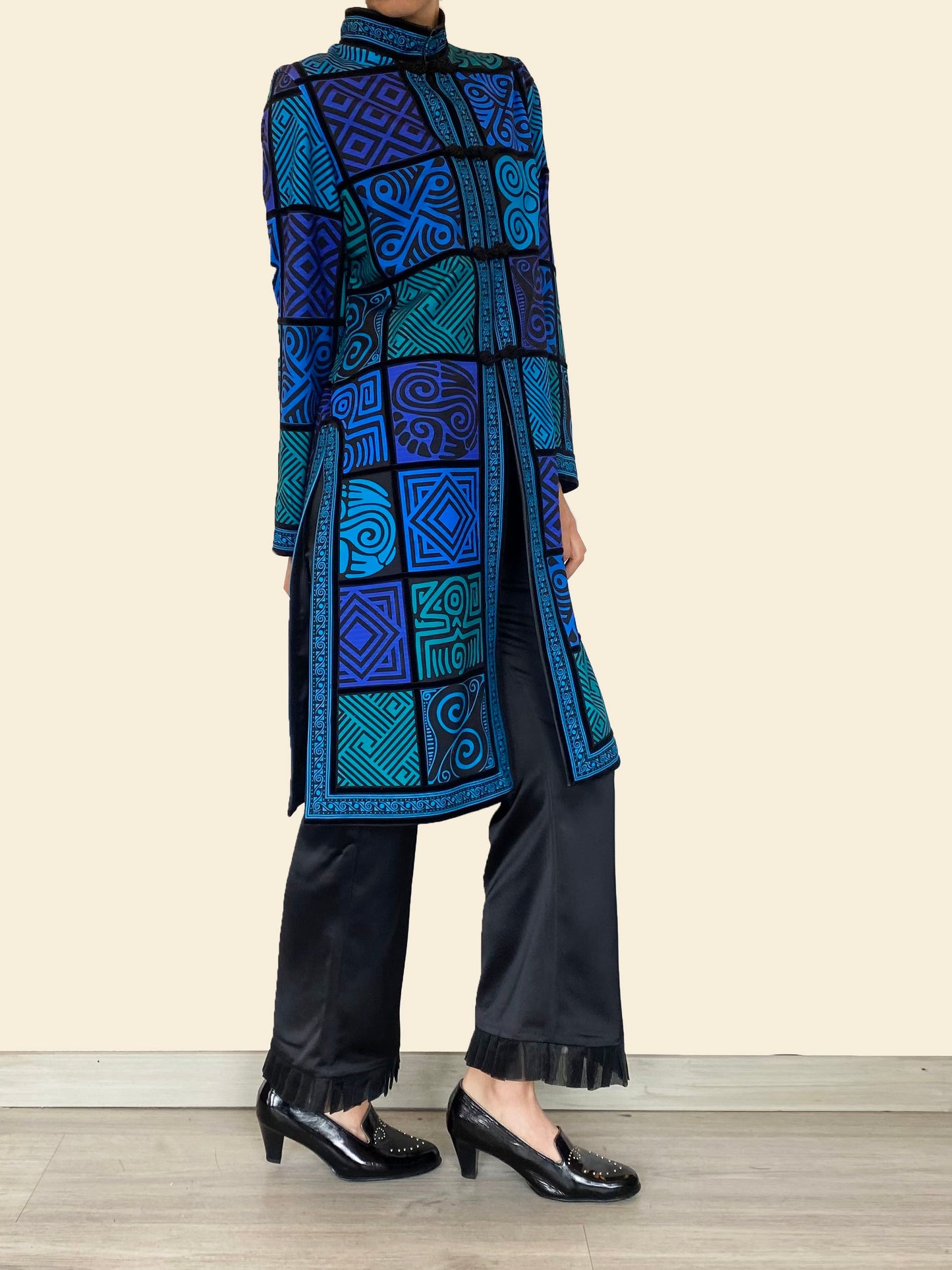 Chaqueta Mitú Larga Azules