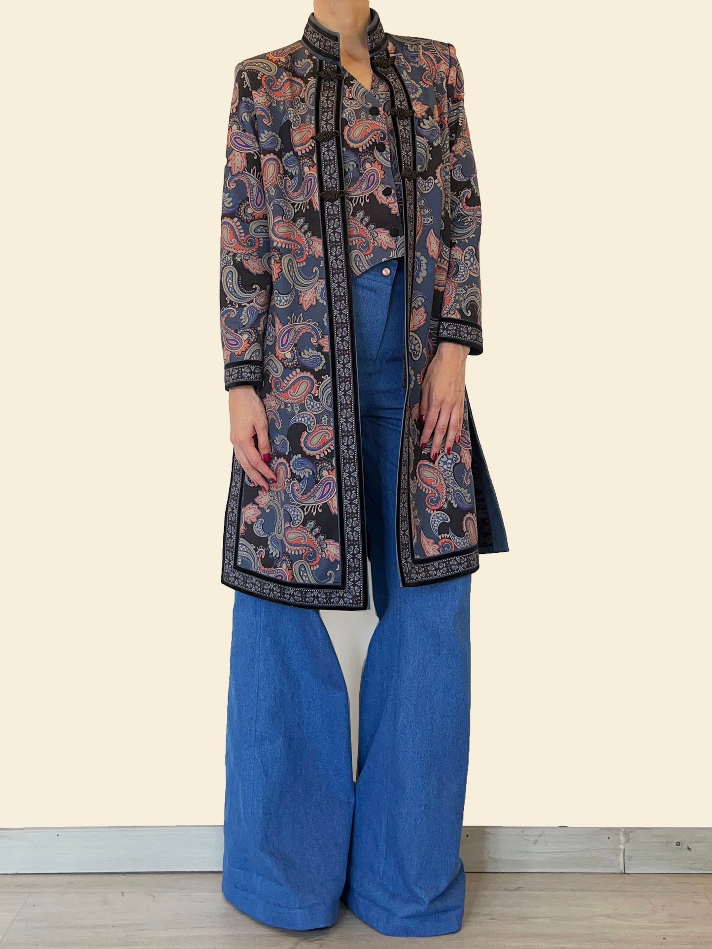 Chaleco Larissa Boho azules