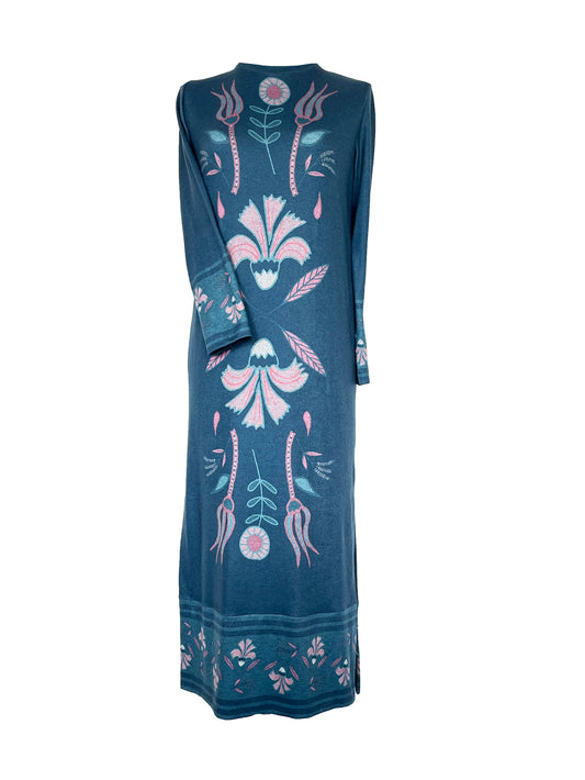 Vestido Jardín Azul