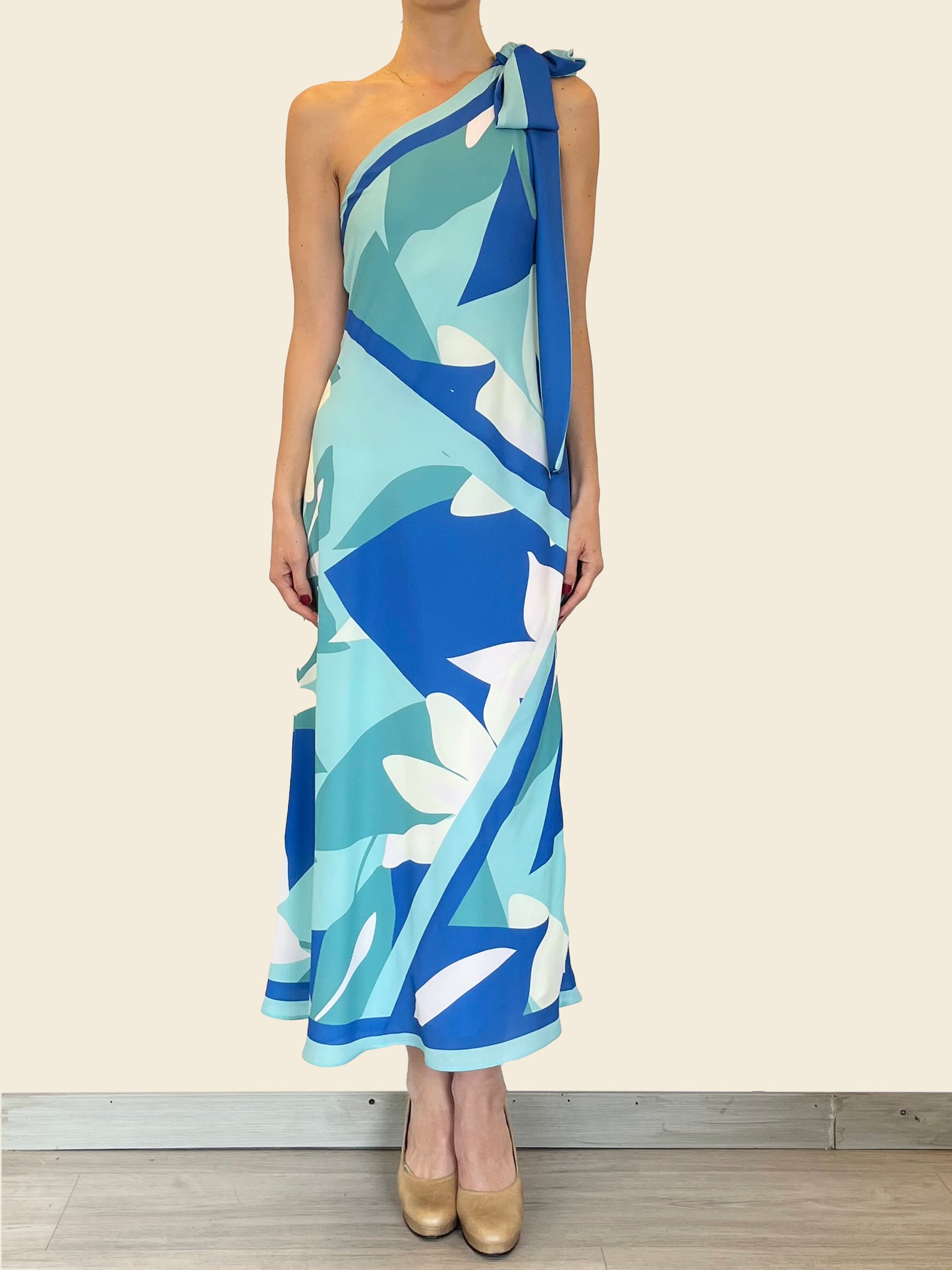 Vestido Pañuelo Azul Azul
