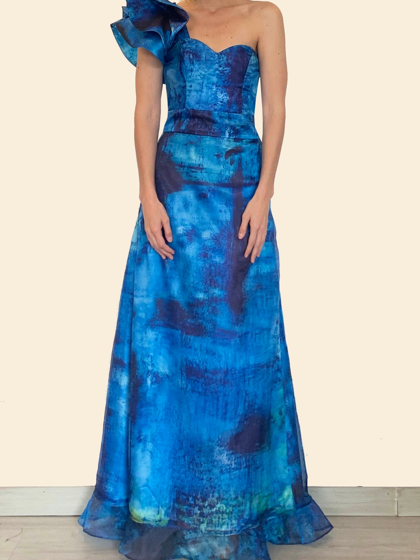 Falda  y Top Arandela Estampado Arból Perú