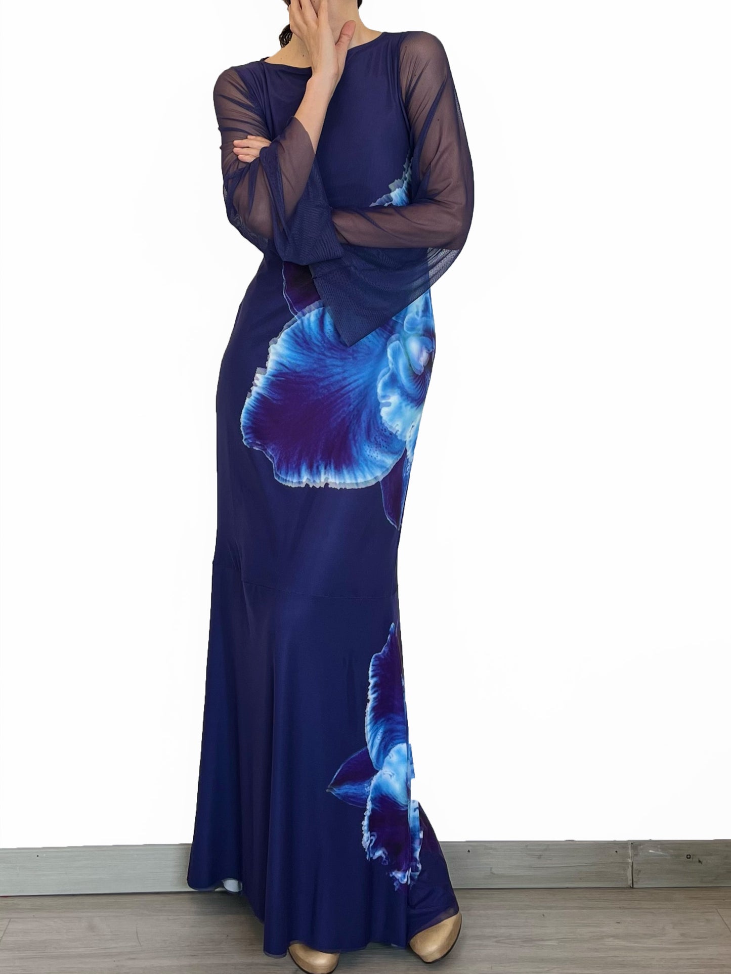 Vestido Orquídea Azul