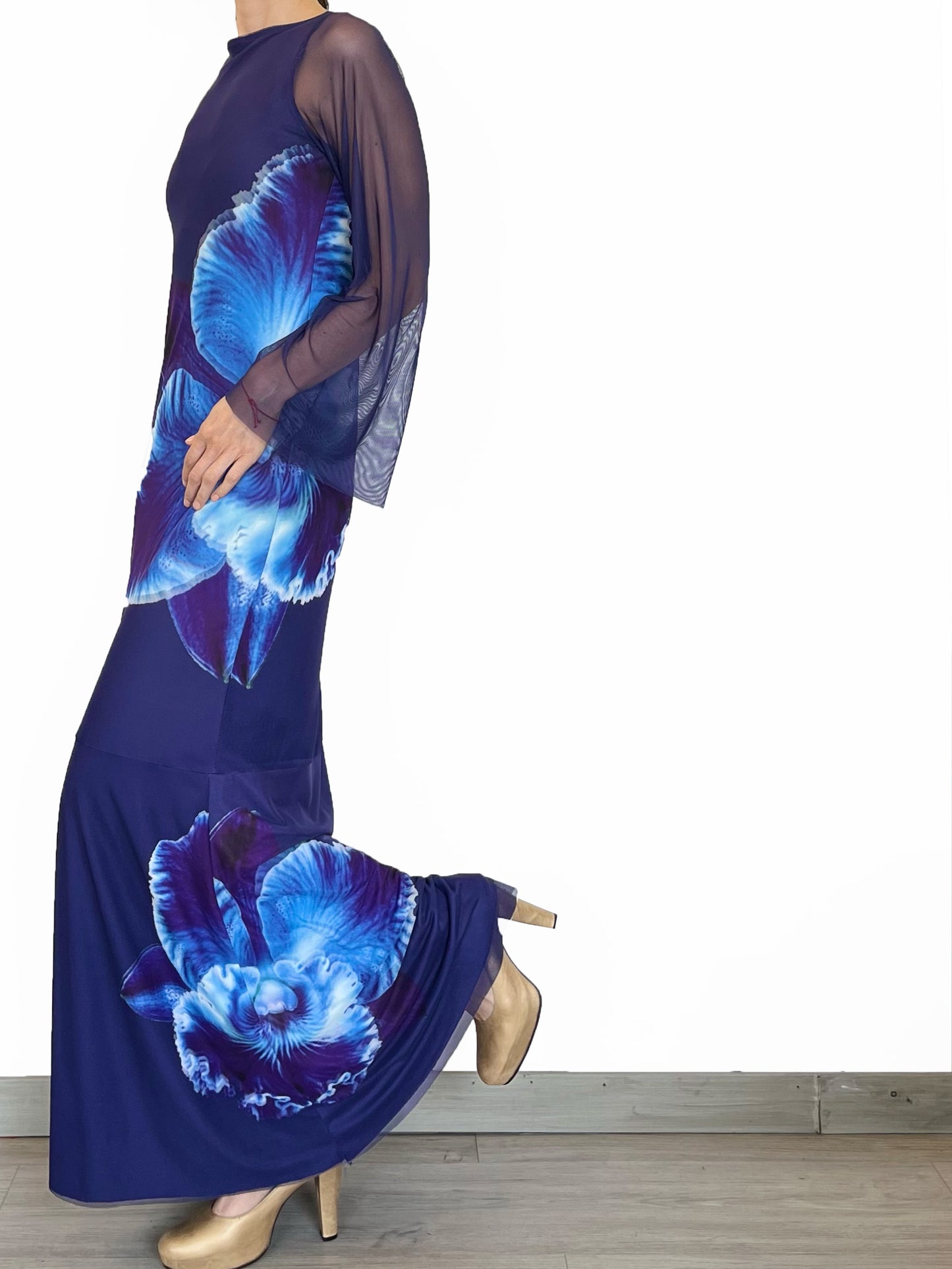 Vestido Orquídea Azul